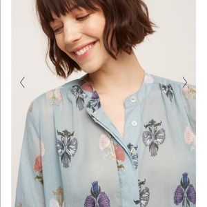 Roberta Roller Rabbit Blue and Tan Tunic Top